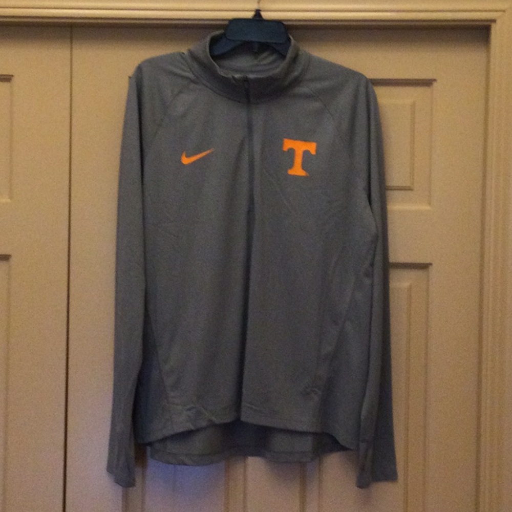 Nike Quarter-Zip Pullover with Tennessee Logo.